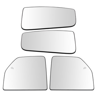 TRQ® - Driver and Passenger Side View Mirror Glass Set
