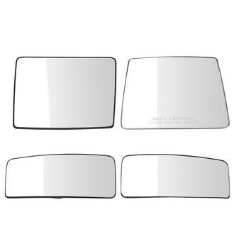 TRQ® - Driver and Passenger Side View Mirror Glass Set