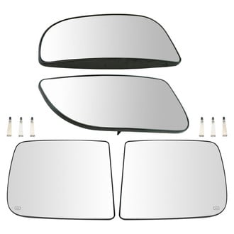 TRQ® - Driver and Passenger Side Towing Mirror Glass Set
