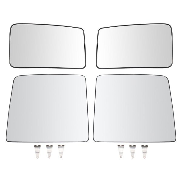 TRQ® - Driver and Passenger Side View Mirror Glass Set