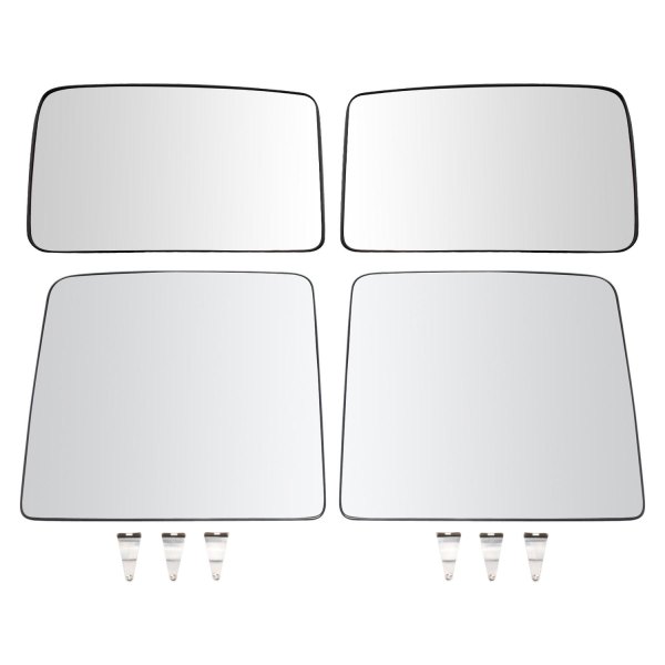 TRQ® - Driver and Passenger Side View Mirror Glass Set