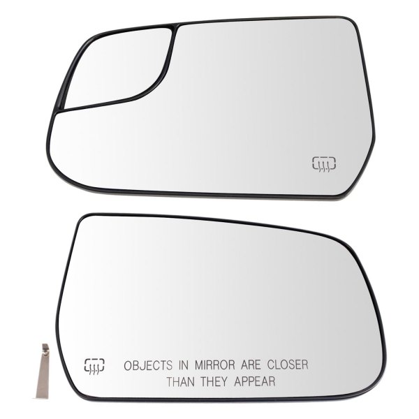 TRQ® - Driver and Passenger Side View Mirror Glass Set