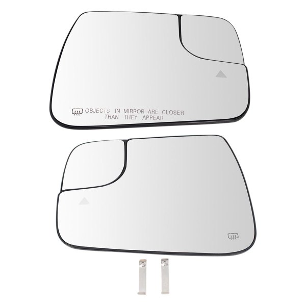 TRQ® - Driver and Passenger Side View Mirror Glass Set