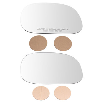 TRQ® - Driver and Passenger Side View Mirror Glass Set