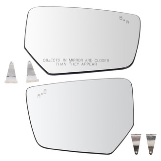TRQ® - Driver and Passenger Side View Mirror Glass Set