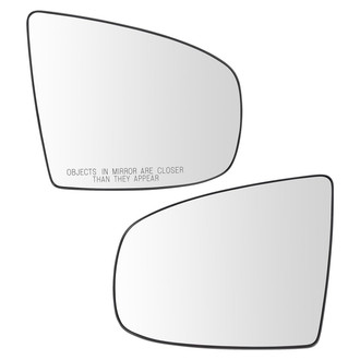 TRQ® - Driver and Passenger Side View Mirror Glass Set