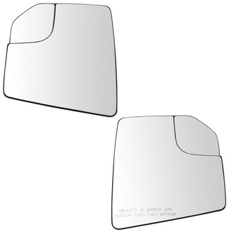 TRQ® - Driver and Passenger Side View Mirror Glass Set