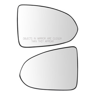 TRQ® - Driver and Passenger Side View Mirror Glass Set