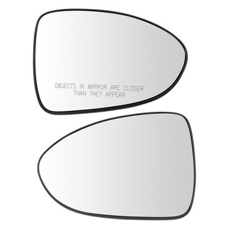 TRQ® - Driver and Passenger Side View Mirror Glass Set