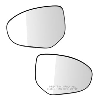TRQ® MGA18598 - Driver and Passenger Side View Mirror Glass Set