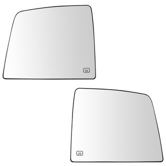 TRQ® - Driver and Passenger Side View Mirror Glass Set