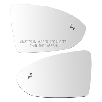 TRQ® MGA18611 - Driver and Passenger Side View Mirror Glass Set