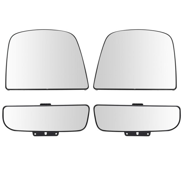 TRQ® - Driver and Passenger Side View Mirror Glass Set