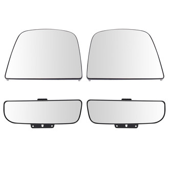 TRQ® - Driver and Passenger Side View Mirror Glass Set