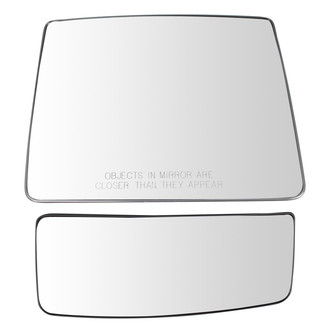 TRQ® - Passenger Side View Mirror Glass Set