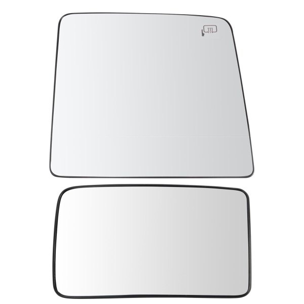 TRQ® - Passenger Side View Mirror Glass Set