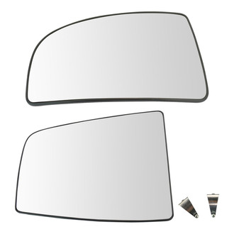 TRQ® - Passenger Side View Mirror Glass Set