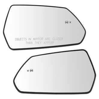 TRQ® - Driver and Passenger Side View Mirror Glass Set