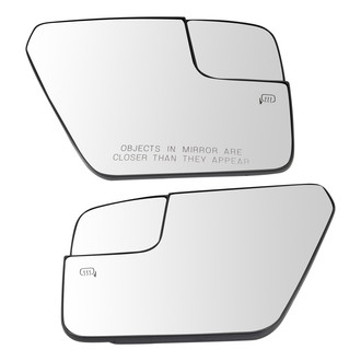 TRQ® - Driver and Passenger Side View Mirror Glass Set