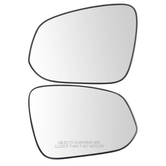 TRQ® - Driver and Passenger Side View Mirror Glass Set (Heated)