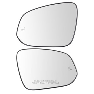 TRQ® - Driver and Passenger Side View Mirror Glass Set (Heated)