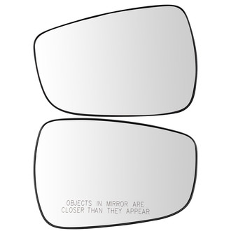 TRQ® - Driver and Passenger Side Power View Mirror Glass Set (Non-Foldaway)