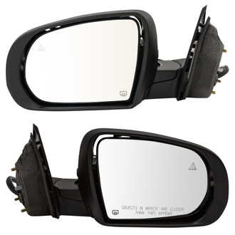 TRQ® - Power Heated Power-Foldaway Side View Mirror Set