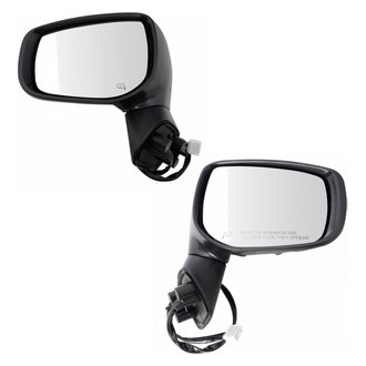 TRQ® - Driver and Passenger Side Power View Mirror Set (Heated, Foldaway)