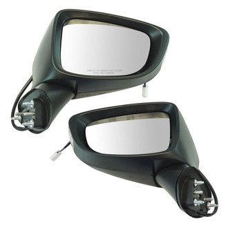 TRQ® - Driver and Passenger Side Power View Mirror Set (Non-Heated, Foldaway)