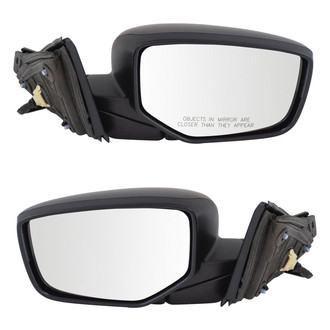 TRQ® - Driver and Passenger Side Power View Mirror Set (Non-Heated, Foldaway)