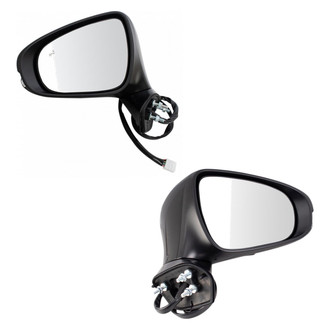 TRQ® - Power Heated Foldaway Side View Mirror Set