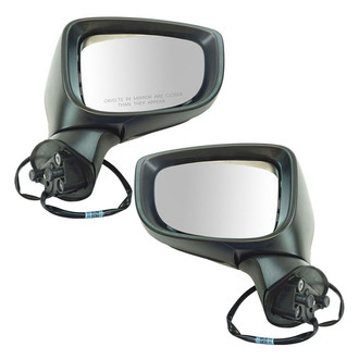 TRQ® - Driver and Passenger Side Power View Mirror Set (Non-Heated, Foldaway)