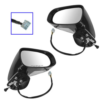 TRQ® MRA04380 - Driver and Passenger Side Power View Mirrors (Heated)