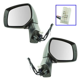 TRQ® - Driver and Passenger Side Power View Mirrors (Heated)