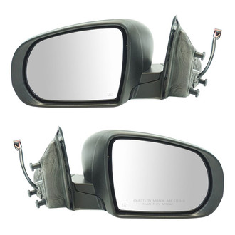 TRQ® - Driver and Passenger Side Power View Mirror Set (Heated, Foldaway)