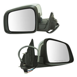 TRQ® - Driver and Passenger Side Power View Mirrors (Heated, Foldaway)