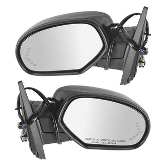 TRQ® - Driver and Passenger Side Power View Mirrors (Heated, Foldaway)