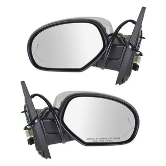 TRQ® - Driver and Passenger Side Power View Mirrors (Heated, Foldaway)