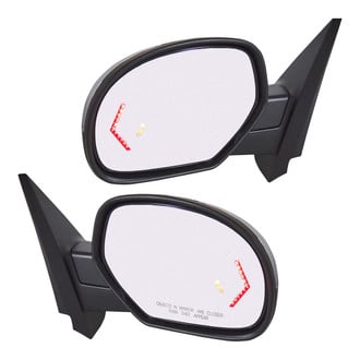 TRQ® - Driver and Passenger Side Power View Mirrors (Heated, Foldaway)