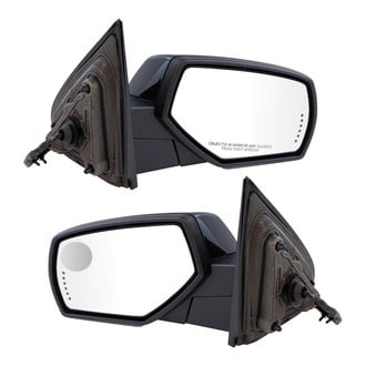 TRQ® MRA04495 - Driver and Passenger Side Power View Mirror Set (Heated, Foldaway)