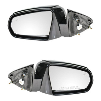 TRQ® - Driver and Passenger Side Power View Mirrors (Heated, Non-Foldaway)
