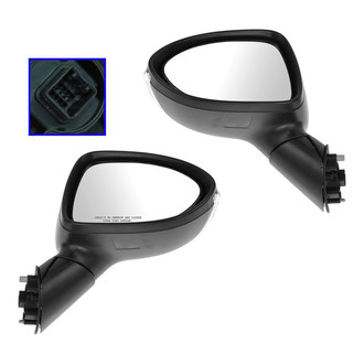 TRQ® - Driver and Passenger Side Power View Mirror Set (Heated, Foldaway)