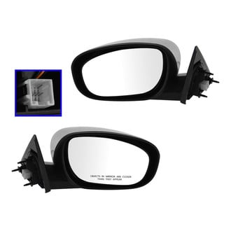 TRQ® - Driver and Passenger Side Power View Mirrors (Heated, Non-Foldaway)