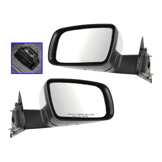 TRQ® - Driver and Passenger Side Power View Mirrors (Heated)