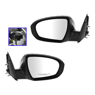 TRQ® - Driver and Passenger Side Power View Mirrors (Heated)