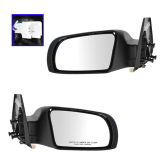 TRQ® - Driver and Passenger Side Power View Mirror Set (Non-Heated, Foldaway)