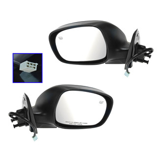 TRQ® - Power Heated Foldaway Side View Mirror Set