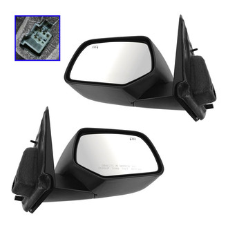 TRQ® - Driver and Passenger Side Power View Mirrors (Heated)
