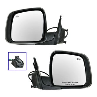 TRQ® - Driver and Passenger Side Power View Mirrors (Heated)