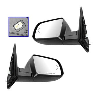 TRQ® - Driver and Passenger Side Power View Mirrors (Heated, Foldaway)